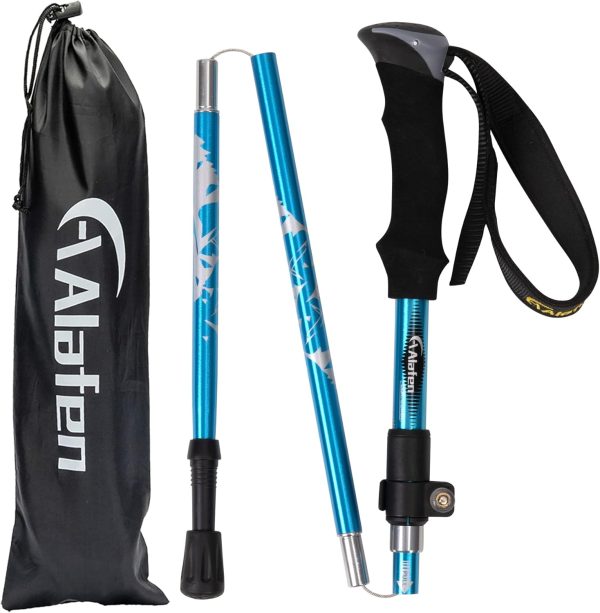 Walking Stick - Collapsible Trekking Pole for Men and Women,7075 Aluminum Hiking Stick for Seniors - Image 2