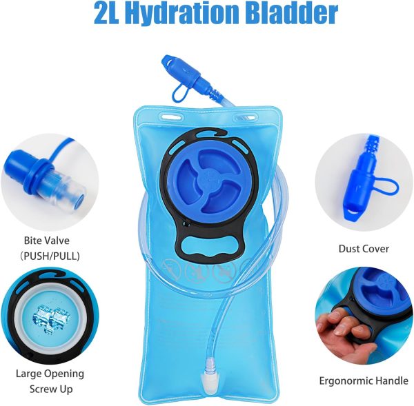 Zavothy Hydration Backpack with 2L Hydration Bladder Water Backpack for Hiking Hydration Pack for Running Cycling Hiking - Image 6